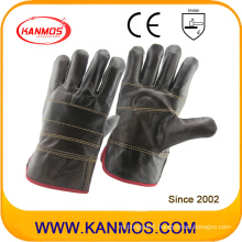 Dark Furniture Cowhide Leather Industrial Safety Work Gloves (31012)